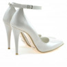 Scarpe eleganti donna 1247 vernice beige perla