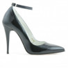 Scarpe eleganti donna 1247 vernice nera satinata