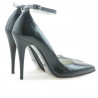 Scarpe eleganti donna 1247 vernice nera satinata