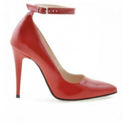 Scarpe eleganti donna 1247 vernice rossa