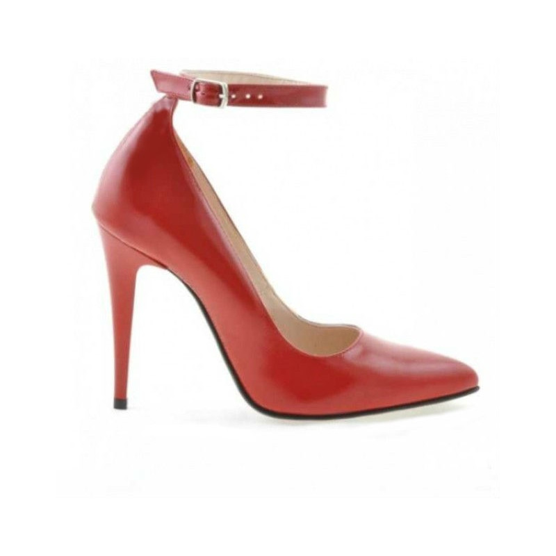 Scarpe eleganti donna 1247 vernice rossa