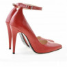 Scarpe eleganti donna 1247 vernice rossa