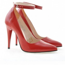 Scarpe eleganti donna 1247 vernice rossa