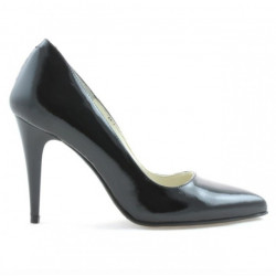 Scarpe eleganti donna 1246 vernice nera satinata