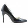 Scarpe eleganti donna 1246 vernice nera satinata