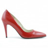 Scarpe eleganti donna 1246 vernice rosso satinato