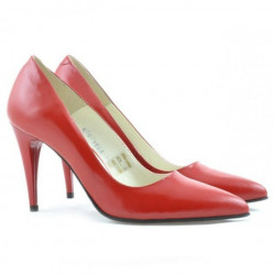 Scarpe eleganti donna 1246 vernice rosso satinato