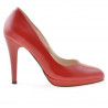 Scarpe eleganti donna 1233 vernice rosso satinato