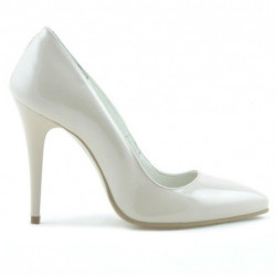 Scarpe eleganti donna 1241 vernice avorio