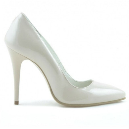 Scarpe eleganti donna 1241 vernice avorio
