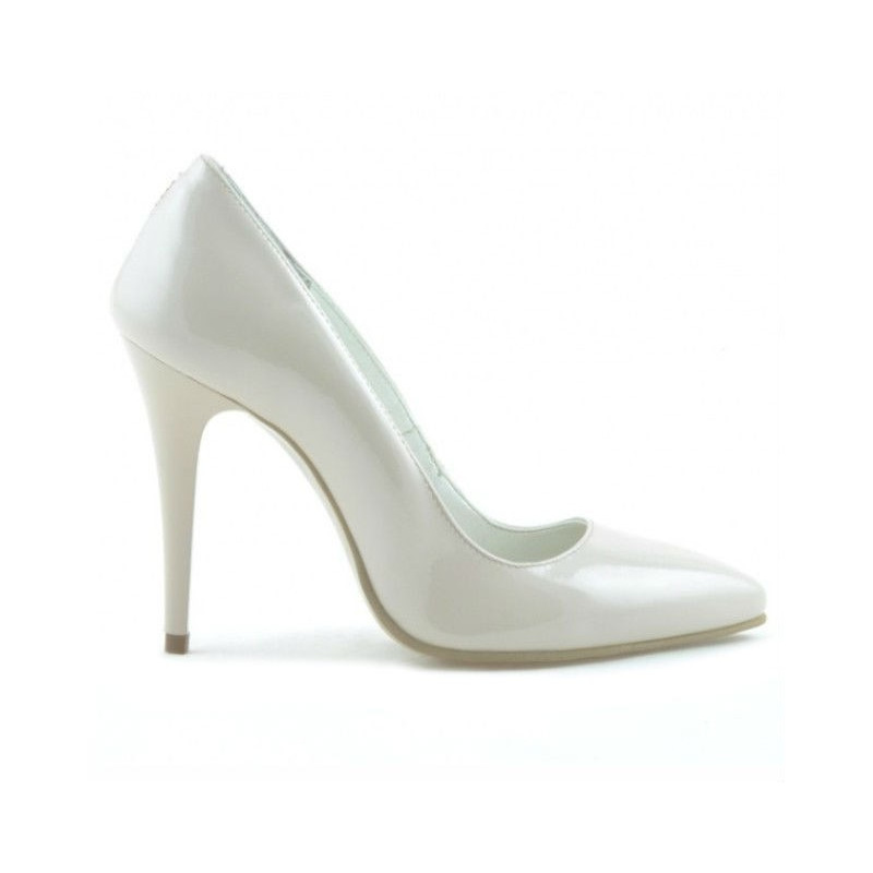 Scarpe eleganti donna 1241 vernice avorio