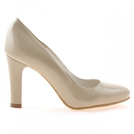 Scarpe eleganti donna 1243 vernice beige