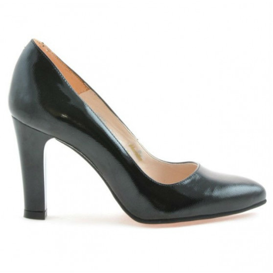 Scarpe eleganti donna 1243 vernice nera satinata