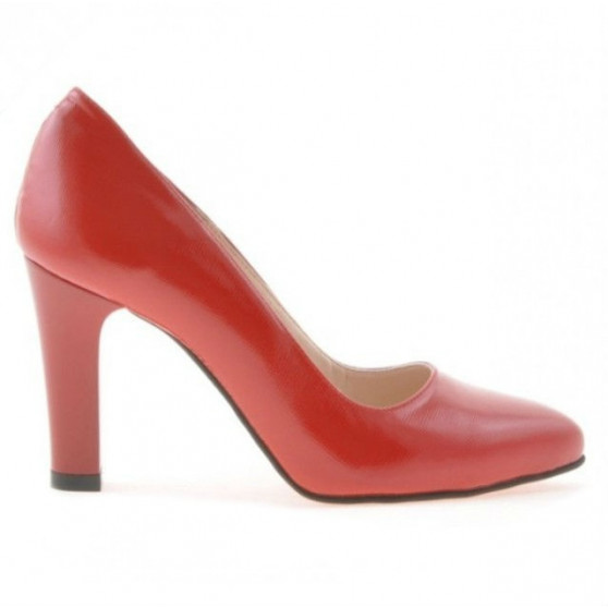 Scarpe eleganti donna 1243 vernice rosso satinato