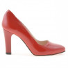 Scarpe eleganti donna 1243 vernice rosso satinato