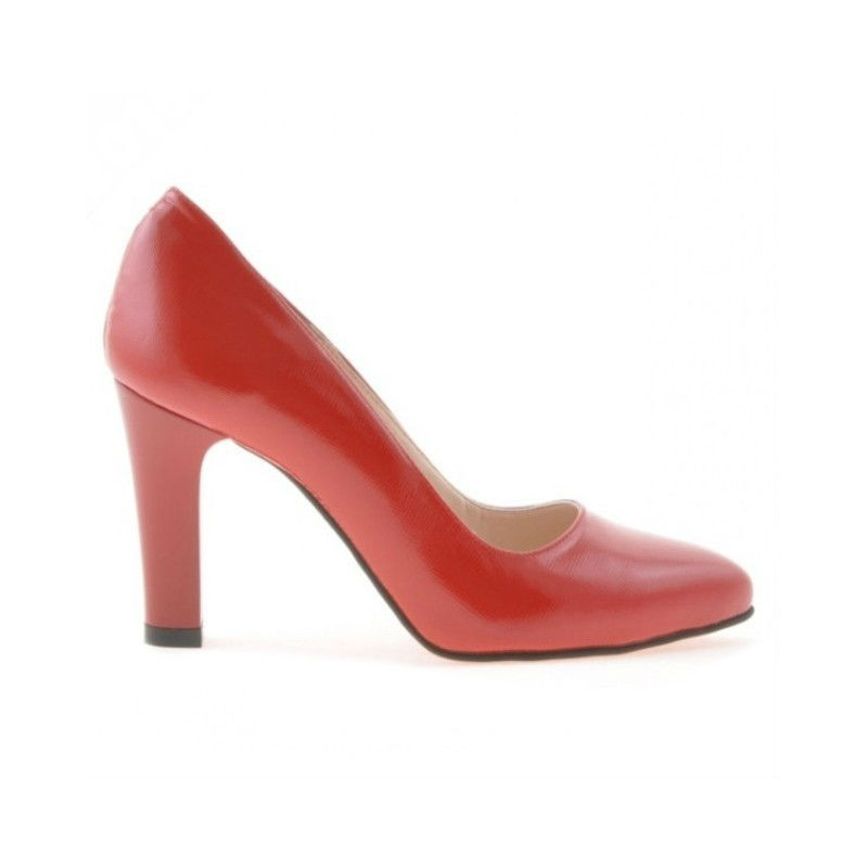 Scarpe eleganti donna 1243 vernice rosso satinato