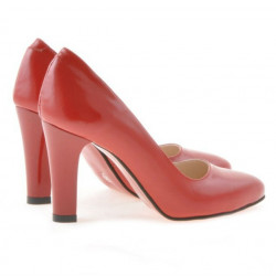 Scarpe eleganti donna 1243 vernice rosso satinato