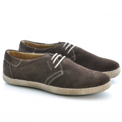 Scarpe casual uomo 774 caffè velluto