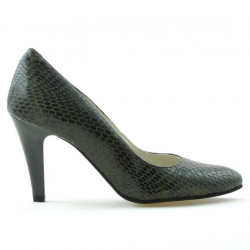 Scarpe eleganti donna 1234 coccodrillo verde