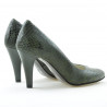 Scarpe eleganti donna 1234 coccodrillo verde
