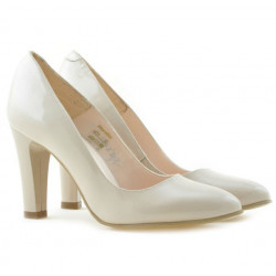 Scarpe eleganti donna 1243 vernice avorio