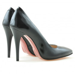 Scarpe eleganti donna 1241 vernice nera satinata