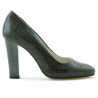 Scarpe eleganti donna 1214 coccodrillo verde