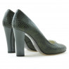 Scarpe eleganti donna 1214 coccodrillo verde
