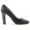 Scarpe eleganti donna 1214 coccodrillo viola