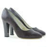 Scarpe eleganti donna 1214 coccodrillo viola