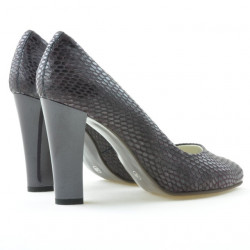 Scarpe eleganti donna 1214 coccodrillo viola
