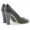 Scarpe eleganti donna 1214 coccodrillo viola