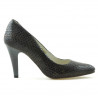 Scarpe eleganti donna 1234 coccodrillo marrone