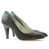 Scarpe eleganti donna 1234 coccodrillo marrone
