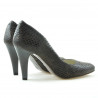 Scarpe eleganti donna 1234 coccodrillo marrone