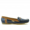 Mocassini donna 619 indaco+marrone