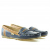 Mocassini donna 619 indaco+marrone