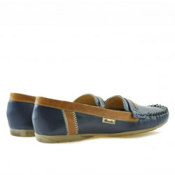 Mocassini donna 619 indaco+marrone