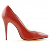 Scarpe eleganti donna 1241 vernice rosso satinato