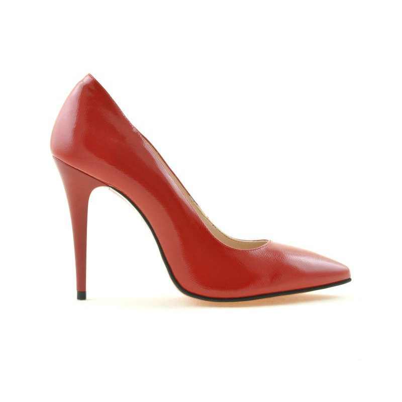 Scarpe eleganti donna 1241 vernice rosso satinato