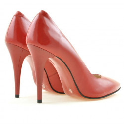 Scarpe eleganti donna 1241 vernice rosso satinato