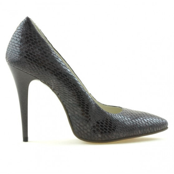 Scarpe eleganti donna 1241 coccodrillo viola