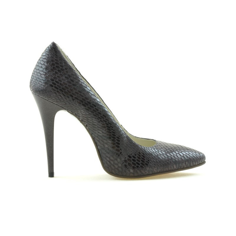 Scarpe eleganti donna 1241 coccodrillo viola
