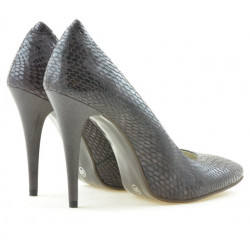 Scarpe eleganti donna 1241 coccodrillo viola