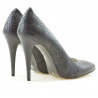 Scarpe eleganti donna 1241 coccodrillo viola