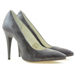Scarpe eleganti donna 1241 coccodrillo viola