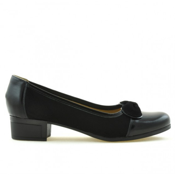 Scarpe casual/eleganti donna 650 vernice nero combinato