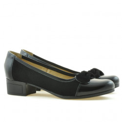 Scarpe casual/eleganti donna 650 vernice nero combinato