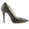 Scarpe eleganti donna 1241 croco marrone