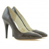 Scarpe eleganti donna 1241 croco marrone